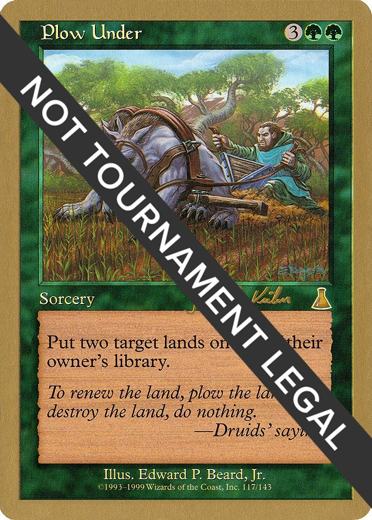 Image for Plow Under - 2000 Janosch Kuhn (UDS) [World Championship Decks] - Magic: The Gathering
