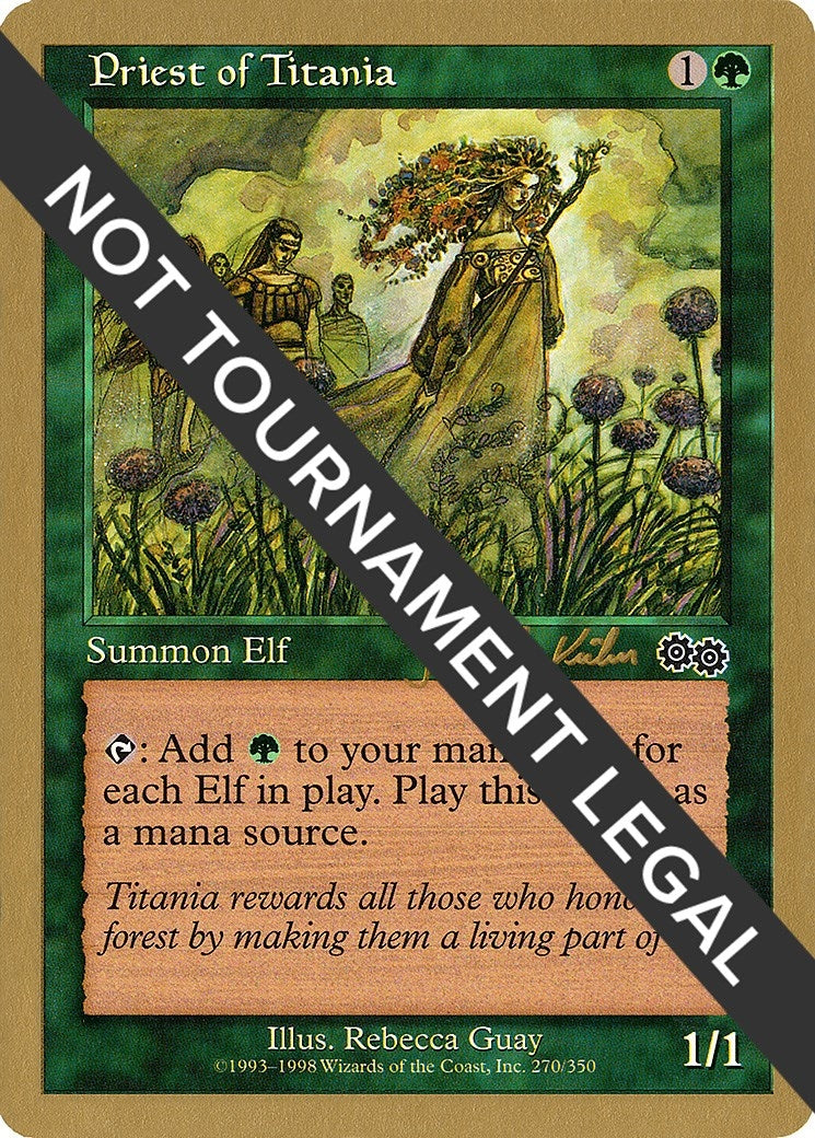Image for Priest of Titania - 2000 Janosch Kuhn (USG) [World Championship Decks] - Magic: The Gathering