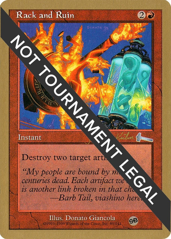 Image for Rack and Ruin - 2000 Janosch Kuhn (ULG) (SB) [World Championship Decks] - Magic: The Gathering
