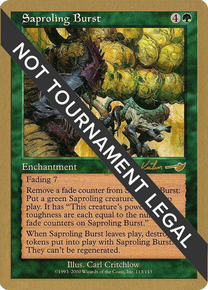 Image for Saproling Burst - 2000 Janosch Kuhn (NMS) [World Championship Decks] - Magic: The Gathering