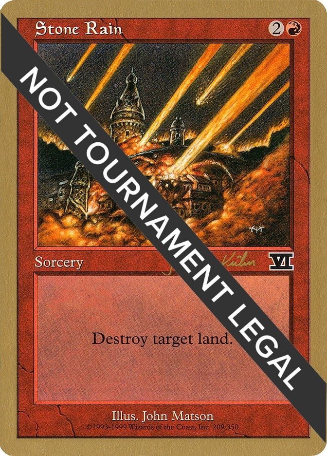 Image for Stone Rain - 2000 Janosch Kuhn (6ED) [World Championship Decks] - Magic: The Gathering