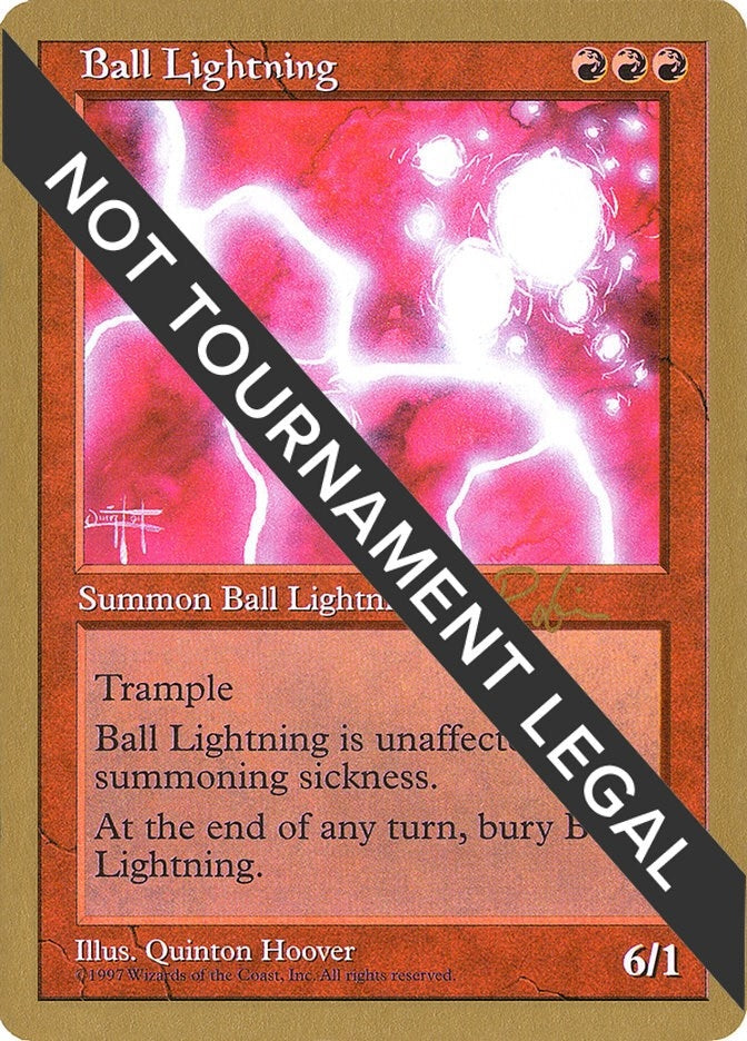 Image for Ball Lightning - 1998 Ben Rubin (5ED) [World Championship Decks] - Magic: The Gathering