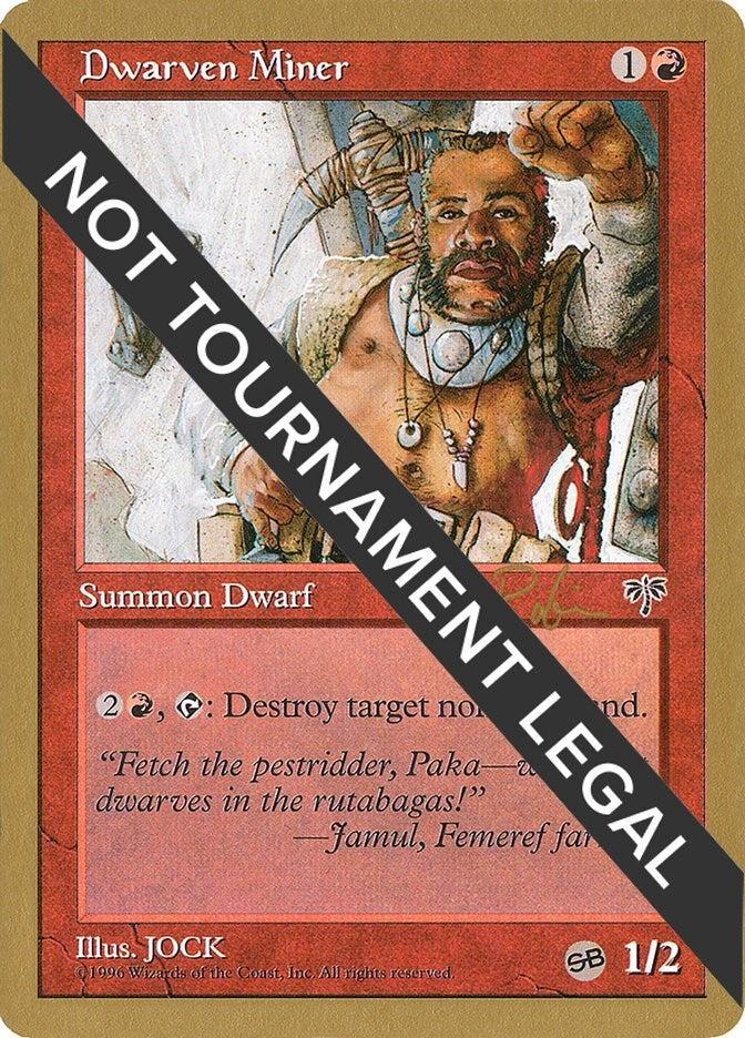 Image for Dwarven Miner - 1998 Ben Rubin (MIR) (SB) [World Championship Decks] - Magic: The Gathering