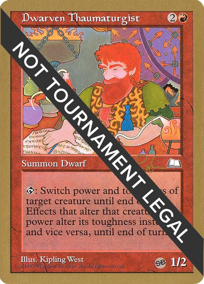 Image for Dwarven Thaumaturgist - 1998 Ben Rubin (WTH) (SB) [World Championship Decks] - Magic: The Gathering