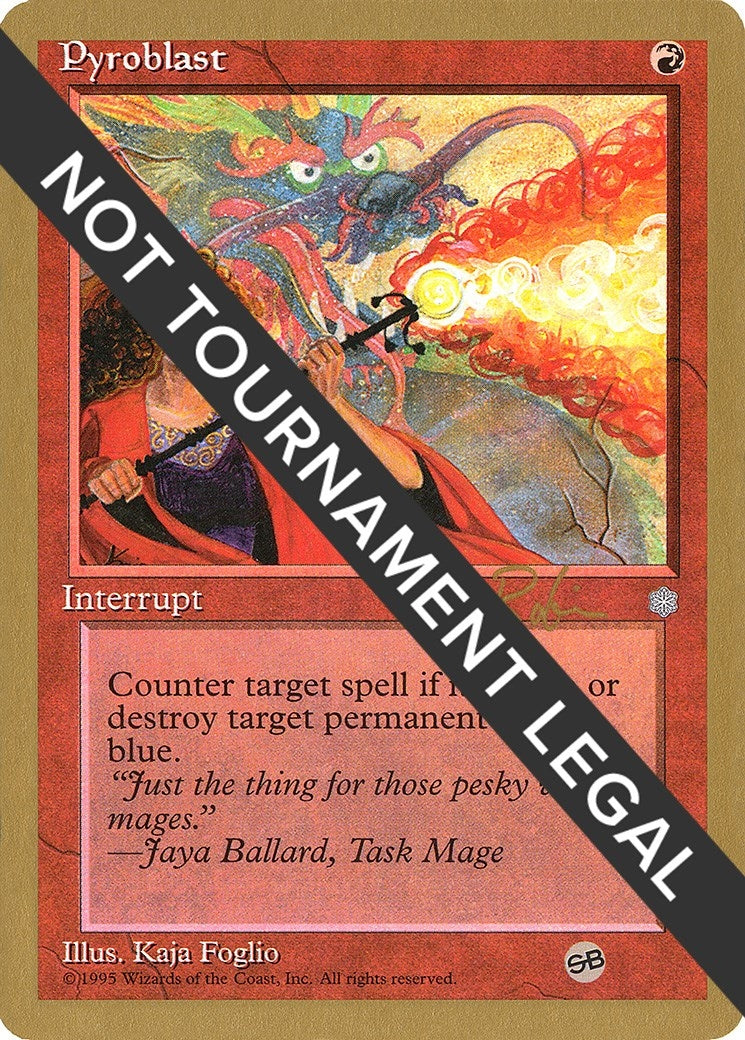 Image for Pyroblast - 1998 Ben Rubin (ICE) (SB) [World Championship Decks] - Magic: The Gathering