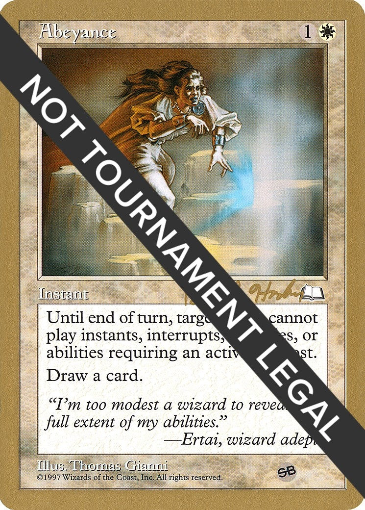 Image for Abeyance - 1998 Brian Hacker (WTH) (SB) [World Championship Decks] - Magic: The Gathering