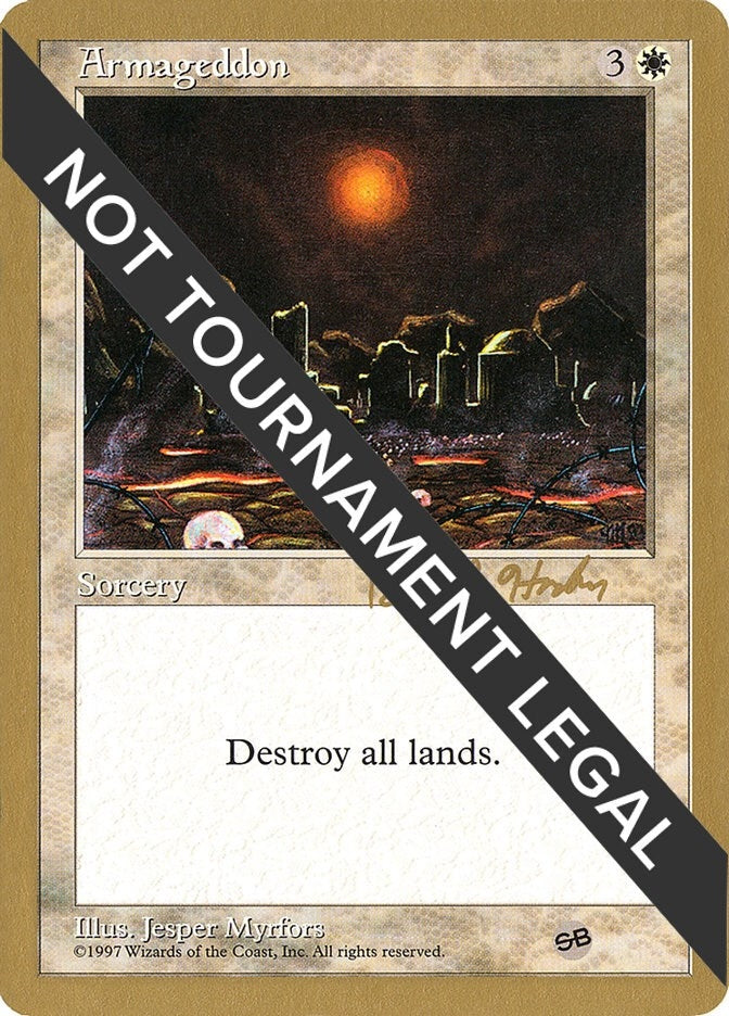 Armageddon - 1998 Brian Hacker (5ED) (SB) [World Championship Decks]