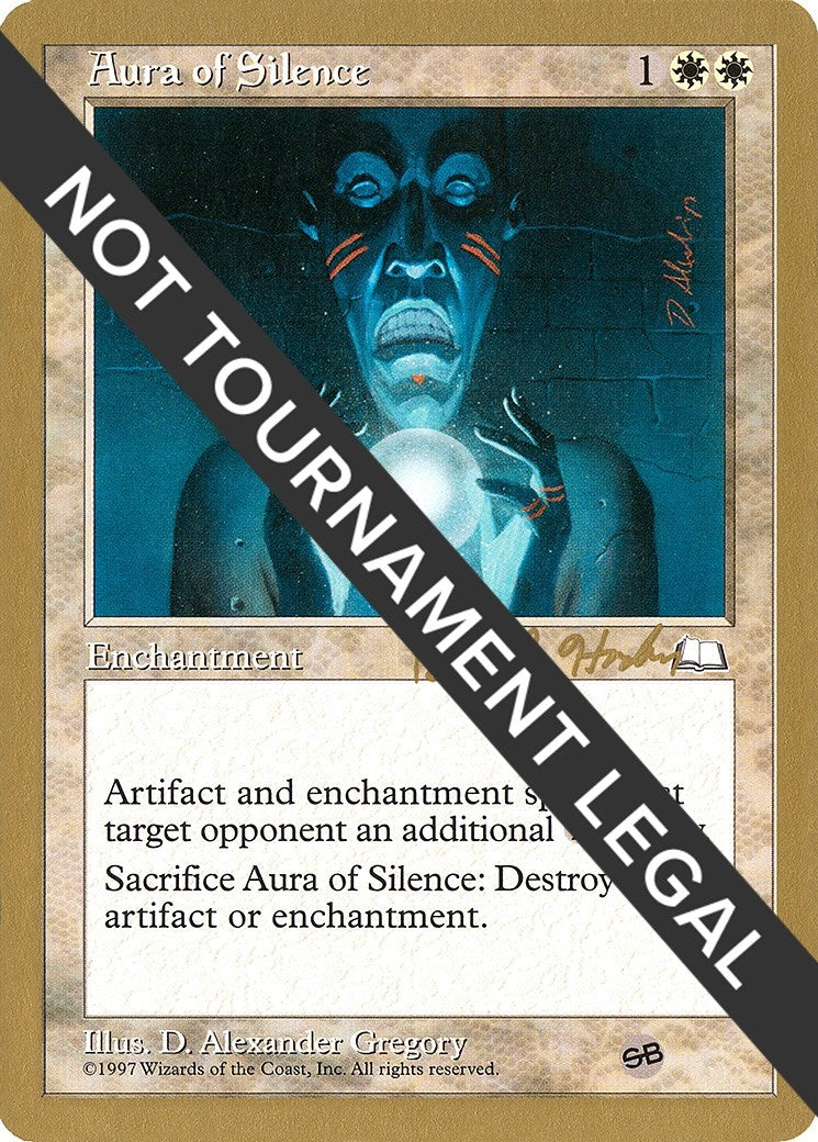Image for Aura of Silence - 1998 Brian Hacker (WTH) (SB) [World Championship Decks] - Magic: The Gathering