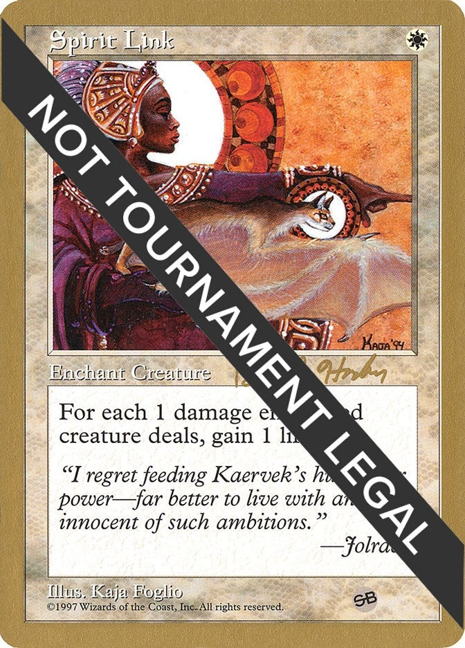 Image for Spirit Link - 1998 Brian Hacker (5ED) (SB) [World Championship Decks] - Magic: The Gathering