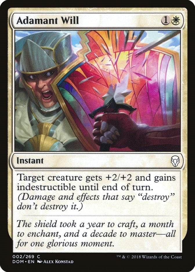 Image for Adamant Will (2) [Dominaria] - Magic: The Gathering