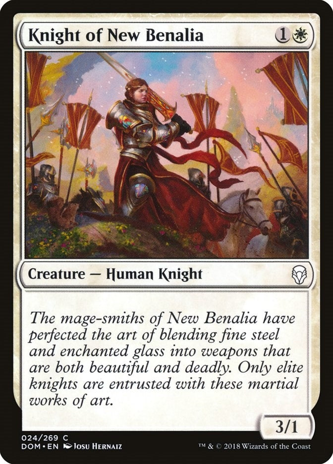 Image for Knight of New Benalia (24) [Dominaria] - Magic: The Gathering