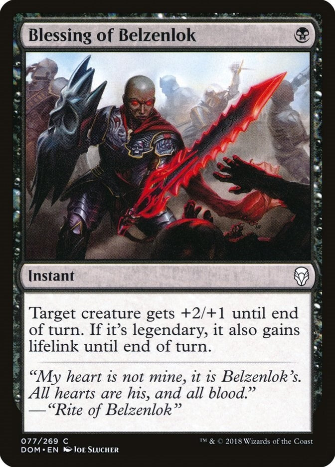 Image for Blessing of Belzenlok (77) [Dominaria] - Magic: The Gathering