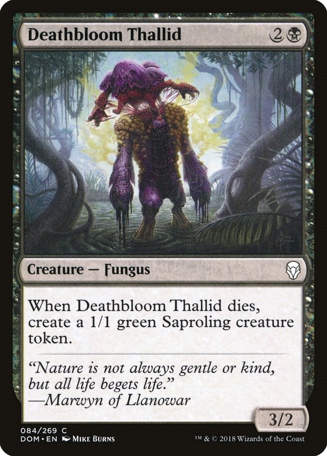 Image for Deathbloom Thallid (84) [Dominaria] - Magic: The Gathering