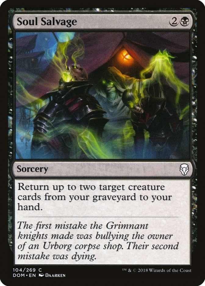 Image for Soul Salvage (104) [Dominaria] - Magic: The Gathering