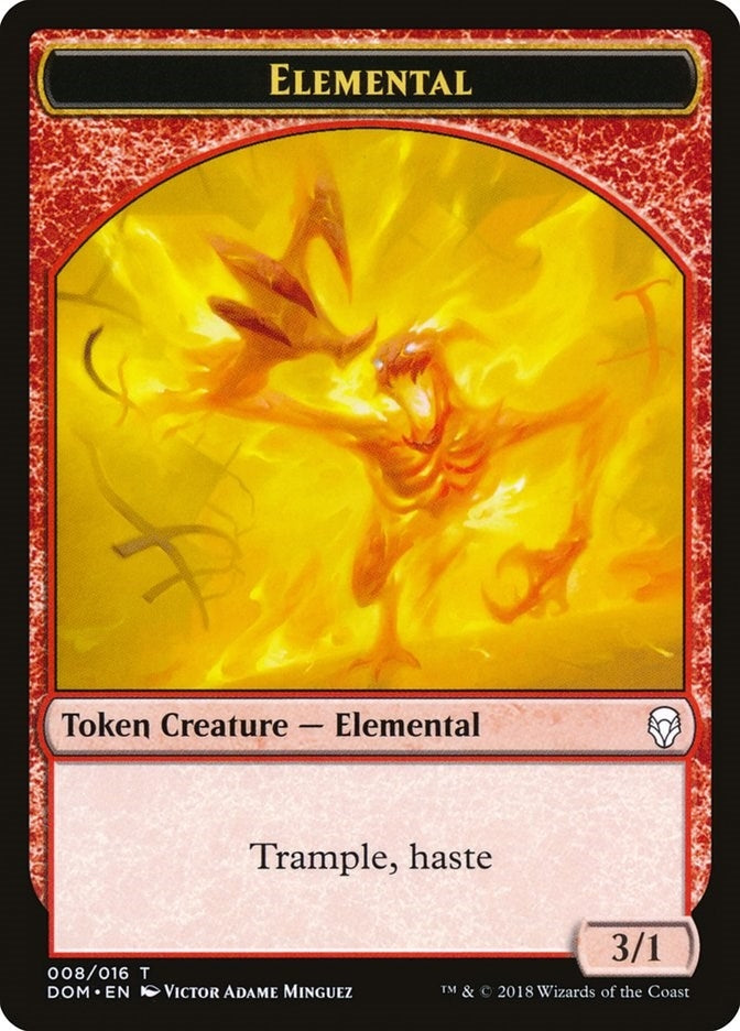 Image for Elemental Token (8) [Dominaria] - Magic: The Gathering