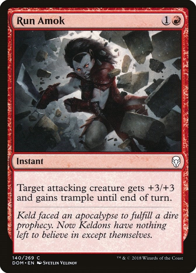 Image for Run Amok (140) [Dominaria] - Magic: The Gathering