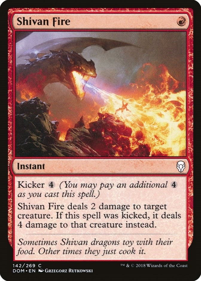 Image for Shivan Fire (142) [Dominaria] - Magic: The Gathering