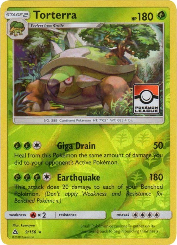 Image for Torterra - 9/156 (Pokemon League) (009/156) [League & Championship Cards] - Pokemon