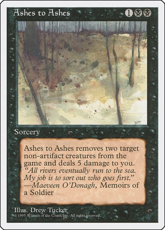 Image for Ashes to Ashes [Fourth Edition] - Magic: The Gathering