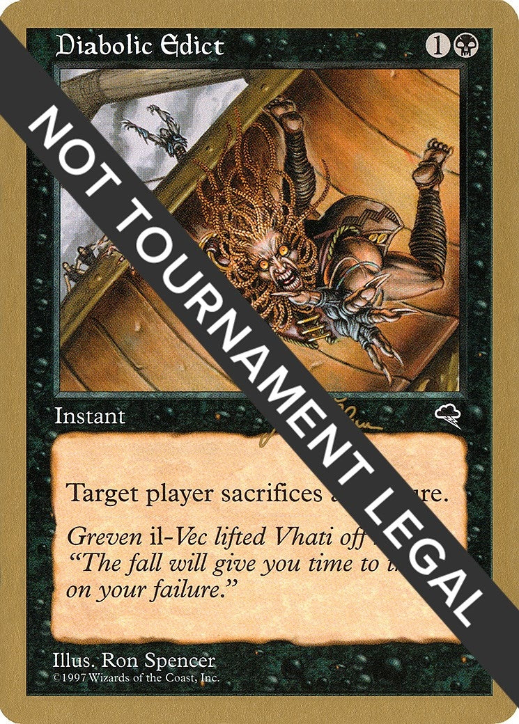 Image for Diabolic Edict - 1999 Jakub Slemr (TMP) [World Championship Decks] - Magic: The Gathering