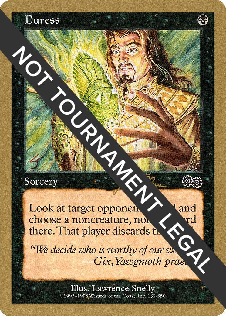 Image for Duress - 1999 Jakub Slemr (USG) [World Championship Decks] - Magic: The Gathering