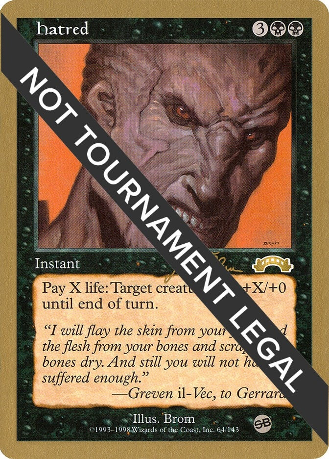Image for Hatred - 1999 Jakub Slemr (EXO) (SB) [World Championship Decks] - Magic: The Gathering
