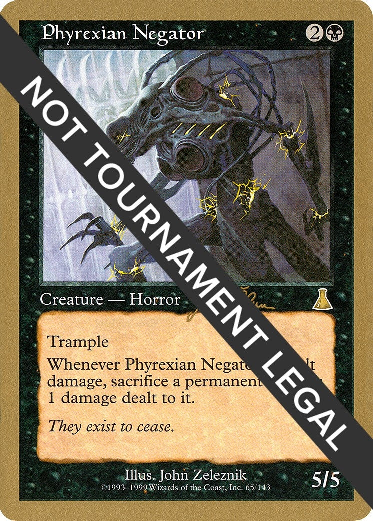 Image for Phyrexian Negator - 1999 Jakub Slemr (UDS) [World Championship Decks] - Magic: The Gathering