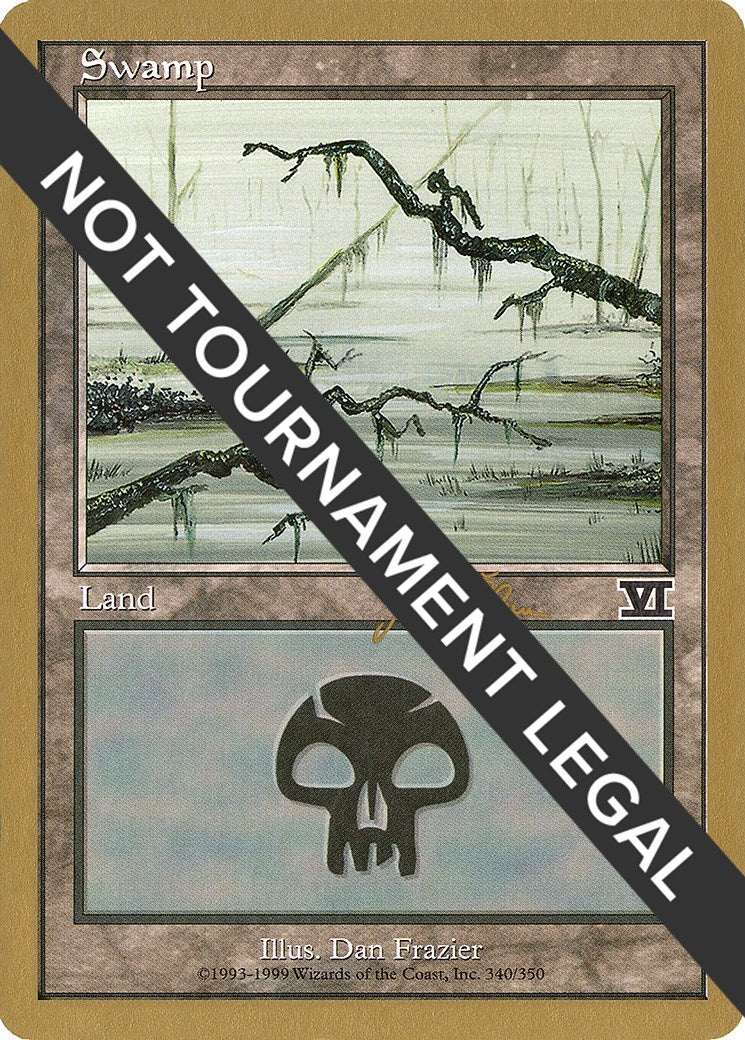 Image for Swamp (340) - 1999 Jakub Slemr (6ED) [World Championship Decks] - Magic: The Gathering