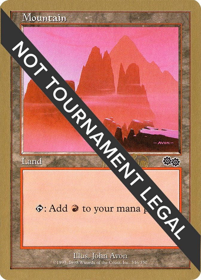 Image for Mountain (346) - 1999 Mark Le Pine (USG) [World Championship Decks] - Magic: The Gathering
