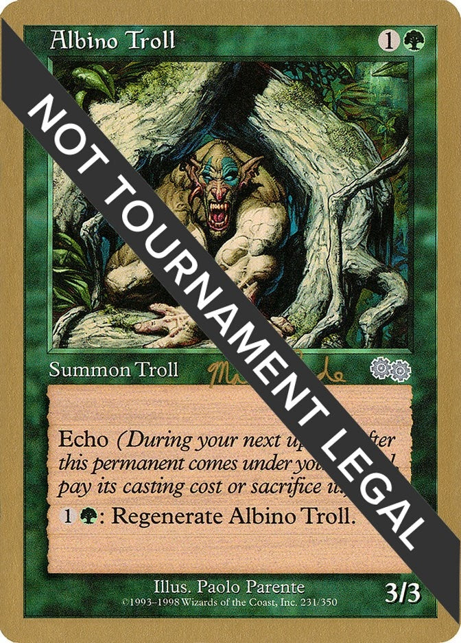 Image for Albino Troll - 1999 Matt Linde (USG) [World Championship Decks] - Magic: The Gathering