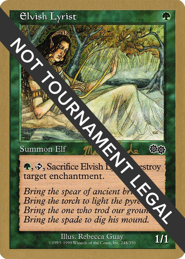 Image for Elvish Lyrist - 1999 Matt Linde (USG) [World Championship Decks] - Magic: The Gathering