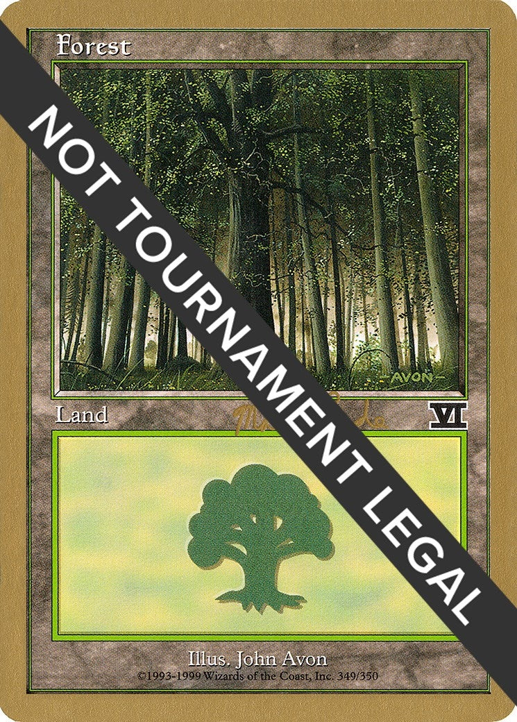 Image for Forest (349) - 1999 Matt Linde (6ED) [World Championship Decks] - Magic: The Gathering