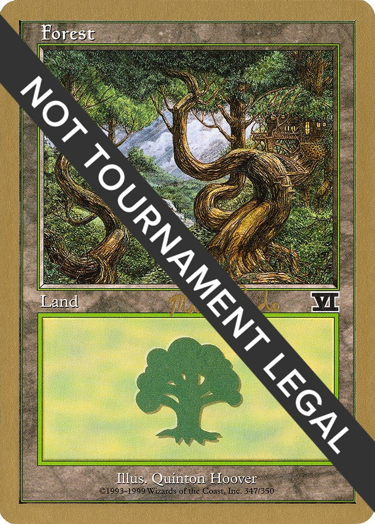 Image for Forest (347) - 1999 Matt Linde (6ED) [World Championship Decks] - Magic: The Gathering