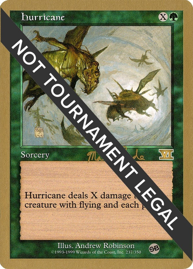 Image for Hurricane - 1999 Matt Linde (6ED) (SB) [World Championship Decks] - Magic: The Gathering