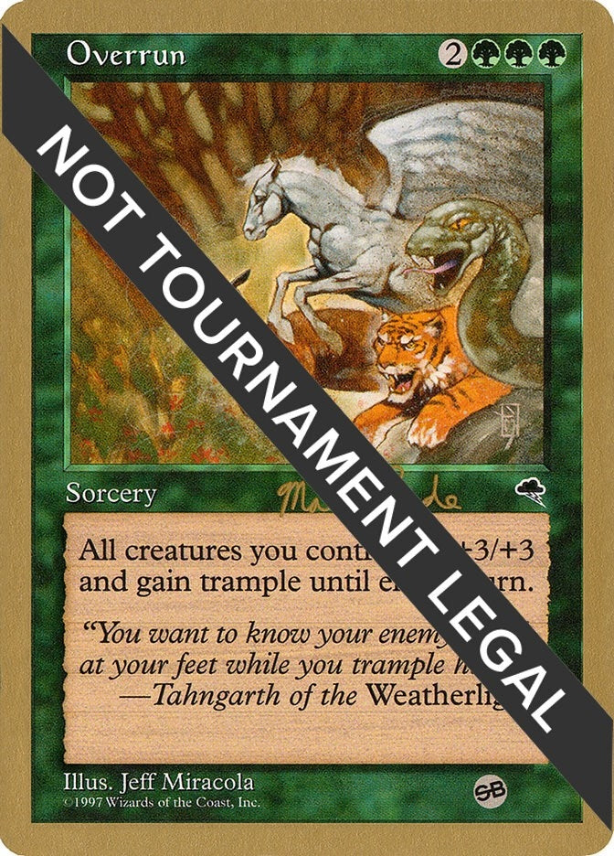 Image for Overrun - 1999 Matt Linde (TMP) (SB) [World Championship Decks] - Magic: The Gathering