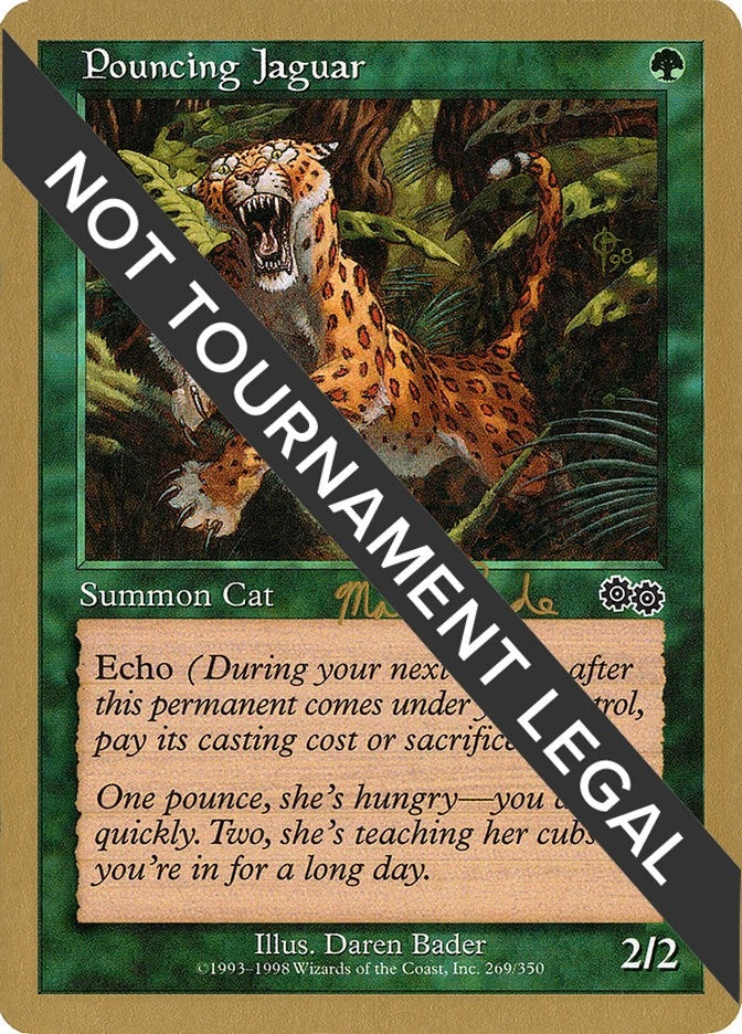 Image for Pouncing Jaguar - 1999 Matt Linde (USG) [World Championship Decks] - Magic: The Gathering