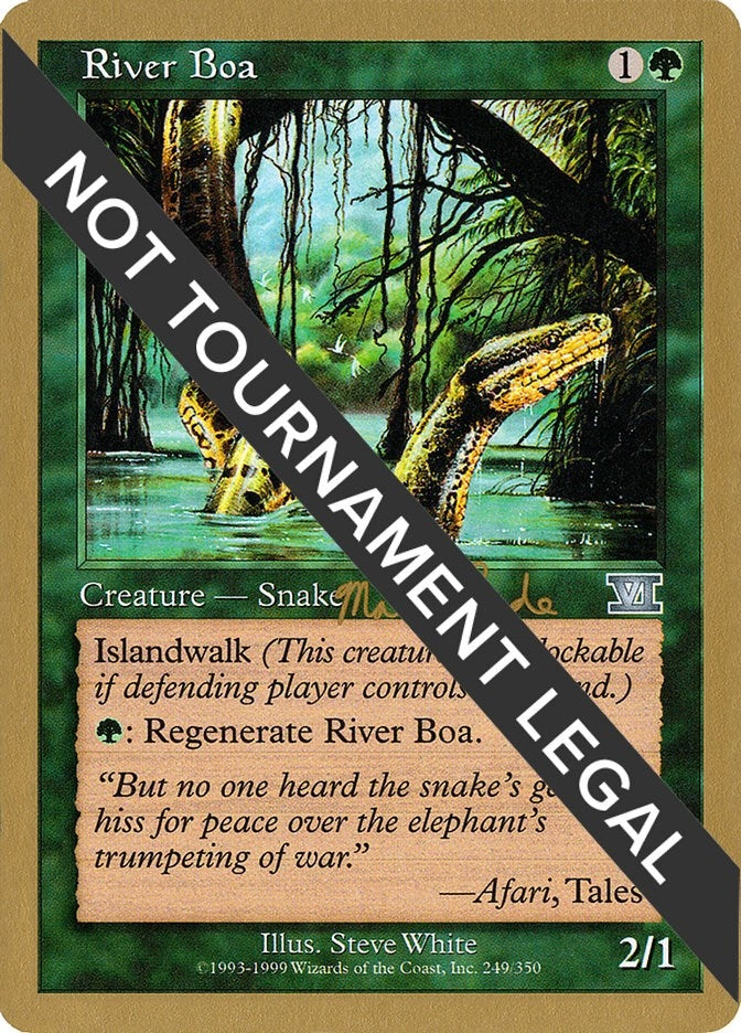 Image for River Boa - 1999 Matt Linde (6ED) [World Championship Decks] - Magic: The Gathering