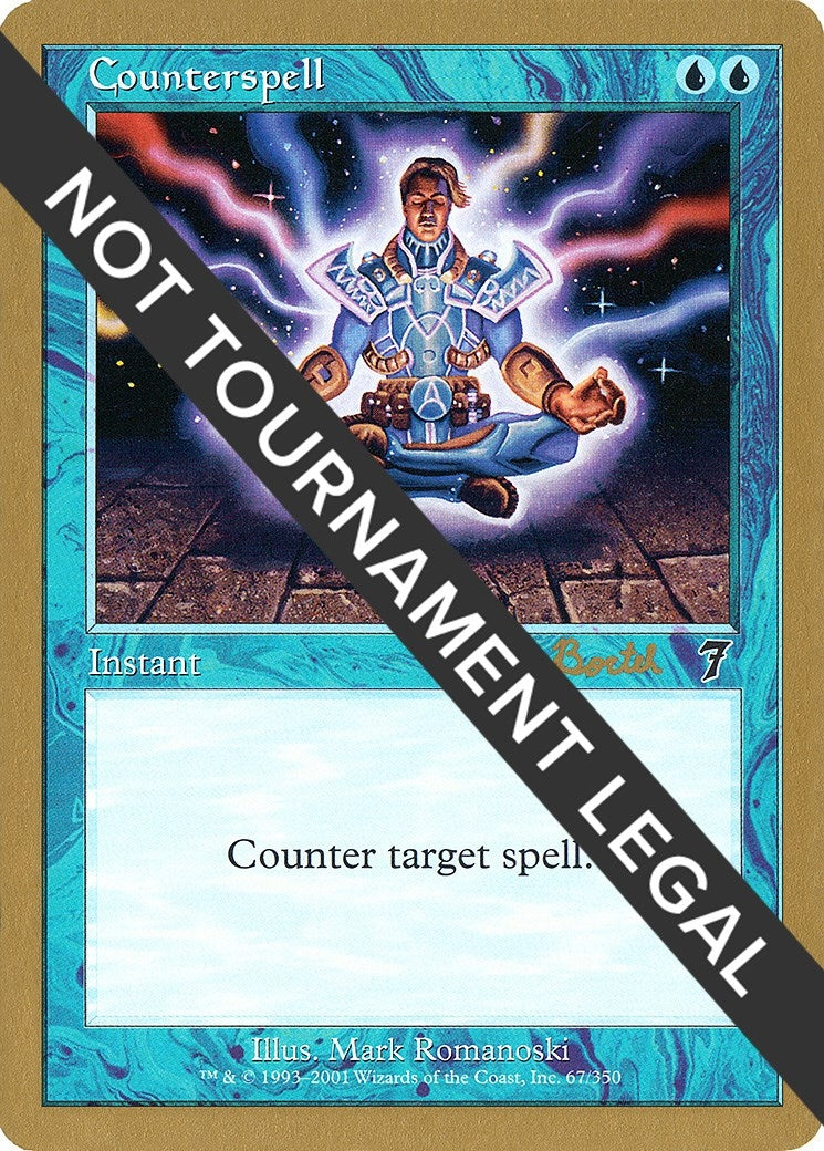 Image for Counterspell - 2001 Alex Borteh (7ED) [World Championship Decks] - Magic: The Gathering