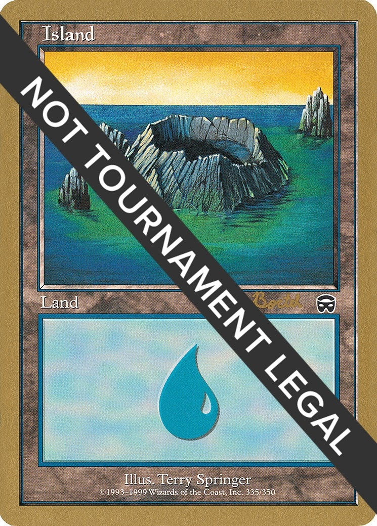 Image for Island (335) - 2001 Alex Borteh (MMQ) [World Championship Decks] - Magic: The Gathering