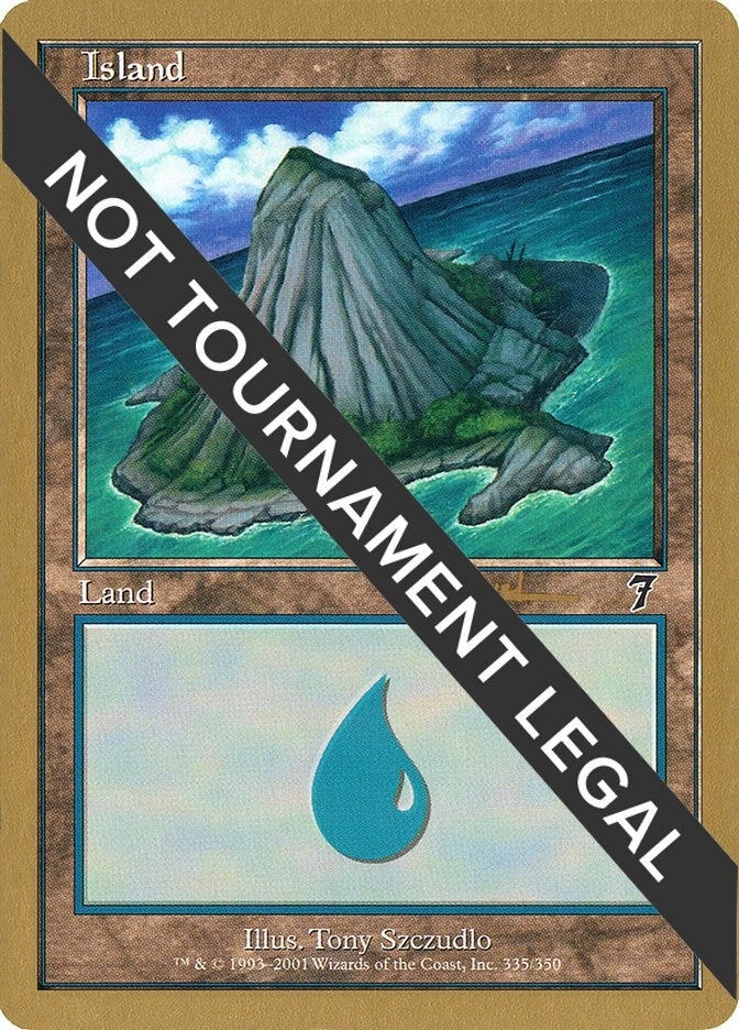 Image for Island (335) - 2001 Alex Borteh (7ED) [World Championship Decks] - Magic: The Gathering