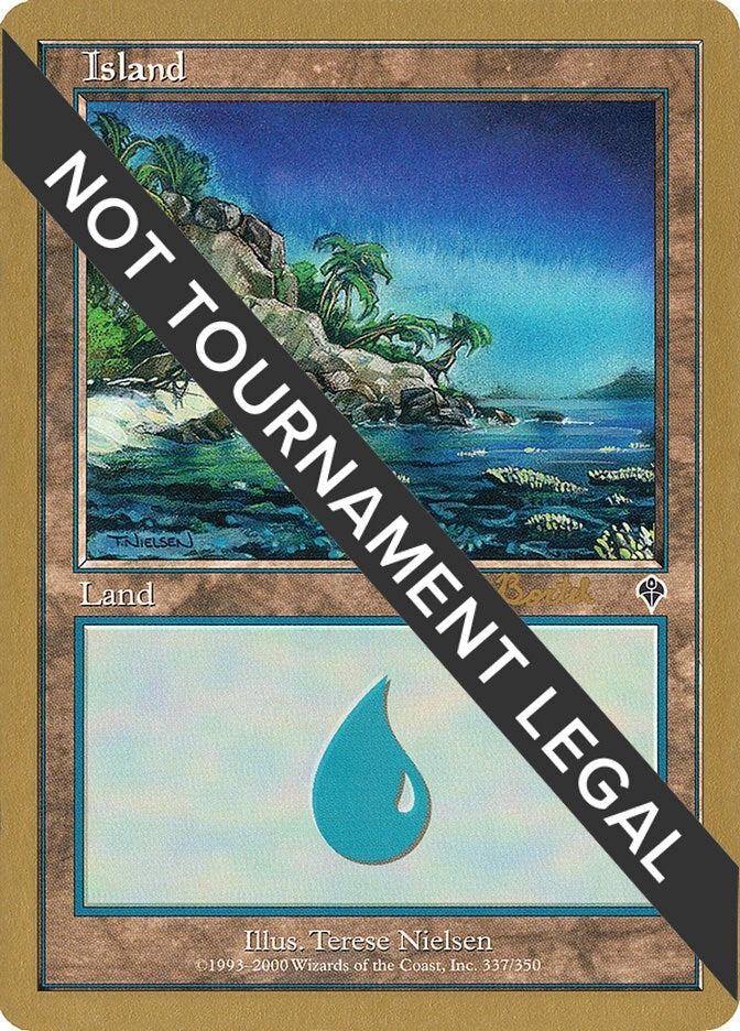 Image for Island (337) - 2001 Alex Borteh (INV) [World Championship Decks] - Magic: The Gathering