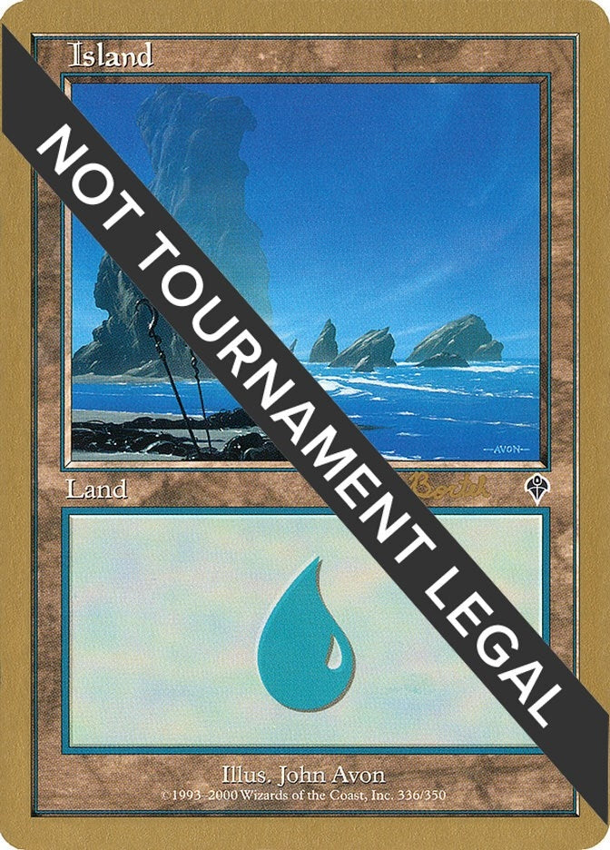 Image for Island (336) - 2001 Alex Borteh (INV) [World Championship Decks] - Magic: The Gathering