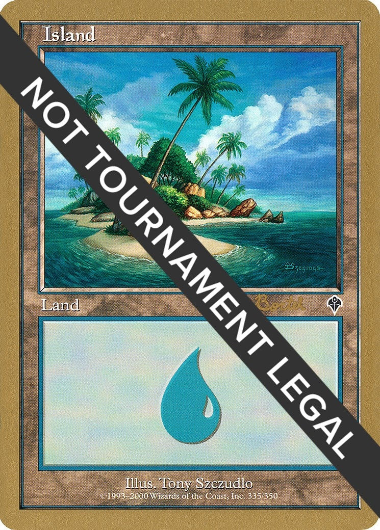 Image for Island (335) - 2001 Alex Borteh (INV) [World Championship Decks] - Magic: The Gathering