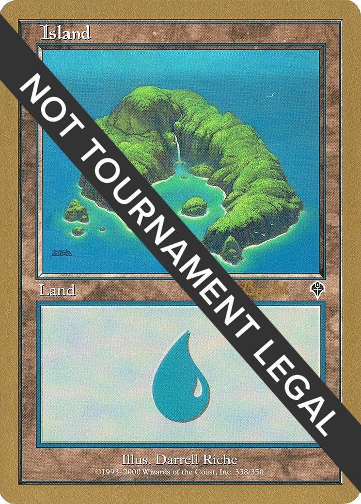 Image for Island (338) - 2001 Alex Borteh (INV) [World Championship Decks] - Magic: The Gathering
