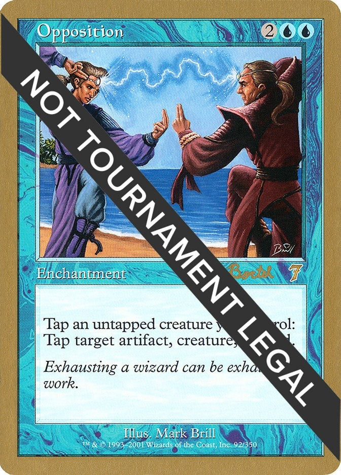 Image for Opposition - 2001 Alex Borteh (7ED) [World Championship Decks] - Magic: The Gathering