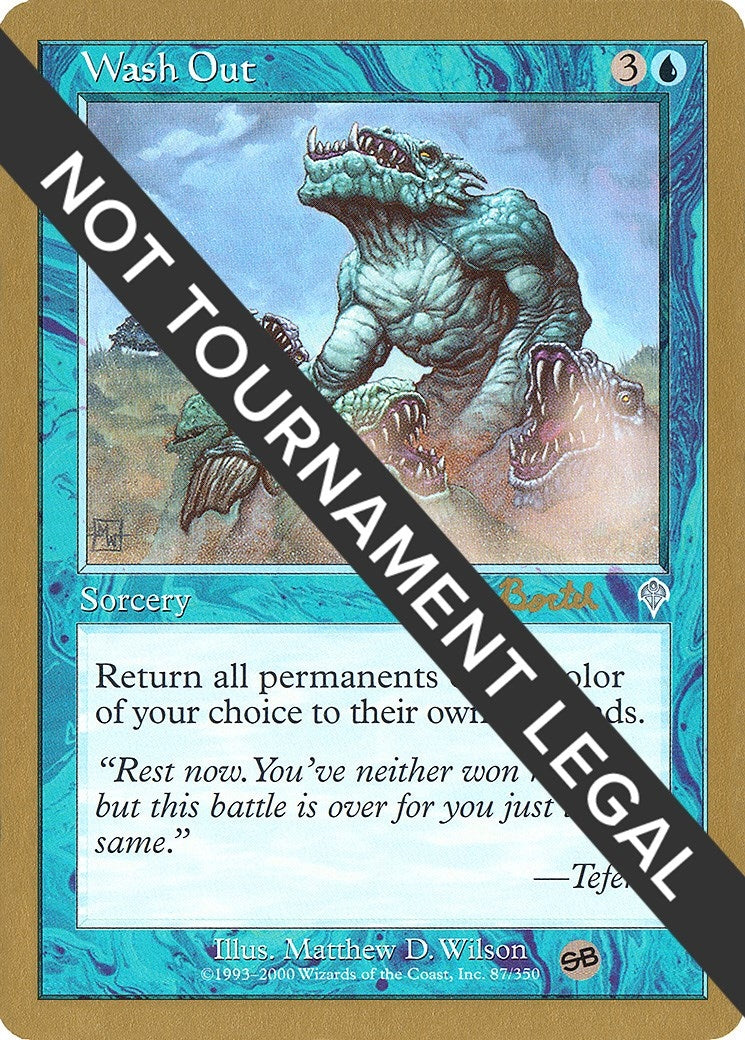 Image for Wash Out - 2001 Alex Borteh (INV) (SB) [World Championship Decks] - Magic: The Gathering
