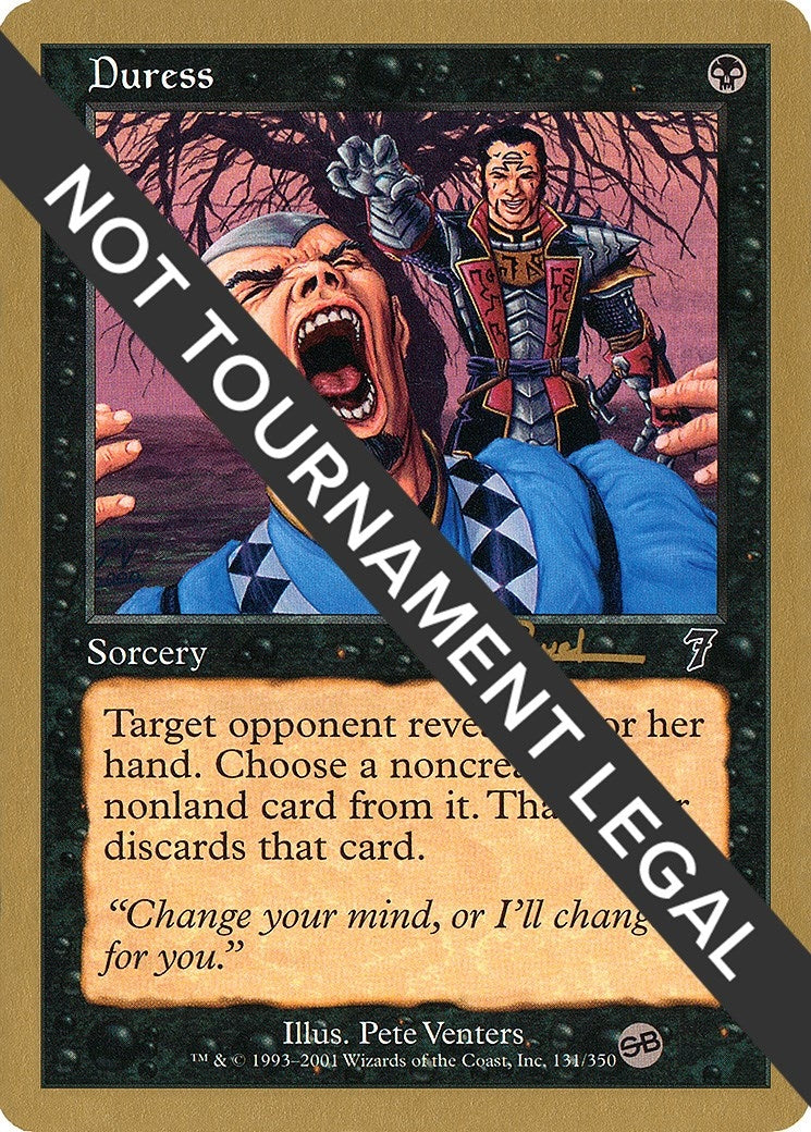 Image for Duress - 2001 Antoine Ruel (7ED) (SB) [World Championship Decks] - Magic: The Gathering