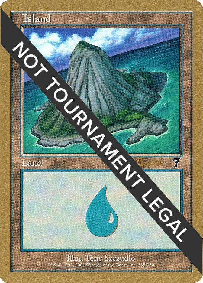 Image for Island (335) - 2001 Antoine Ruel (7ED) [World Championship Decks] - Magic: The Gathering