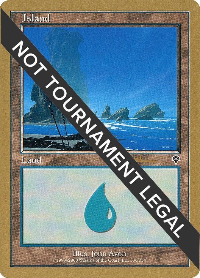Image for Island (336) - 2001 Antoine Ruel (INV) [World Championship Decks] - Magic: The Gathering