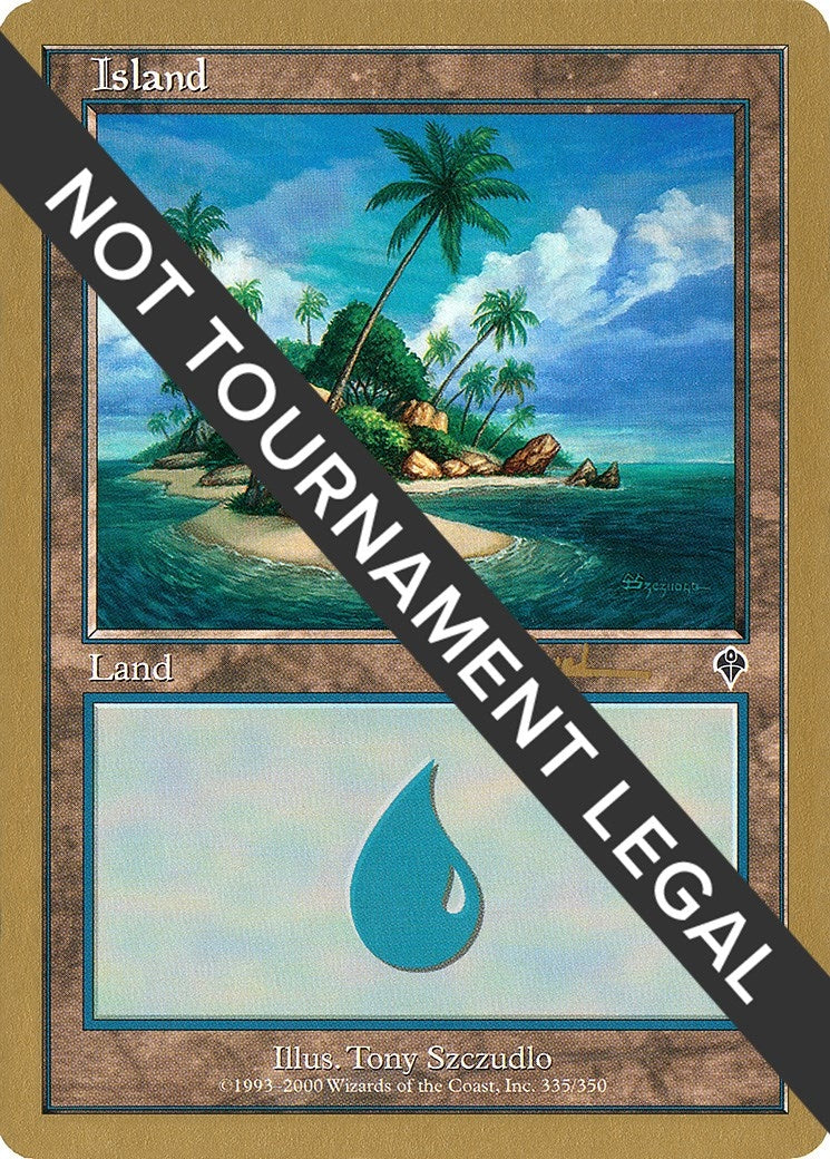 Image for Island (335) - 2001 Antoine Ruel (INV) [World Championship Decks] - Magic: The Gathering